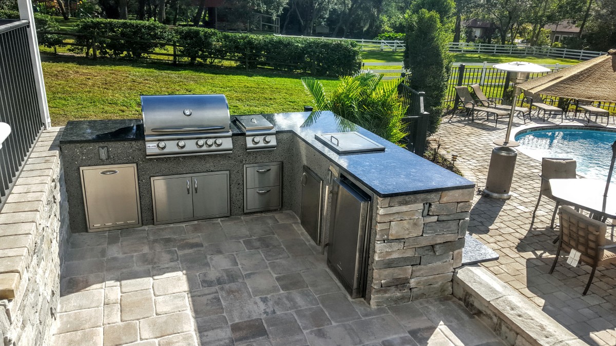 Poolside Outdoor Kitchen Install