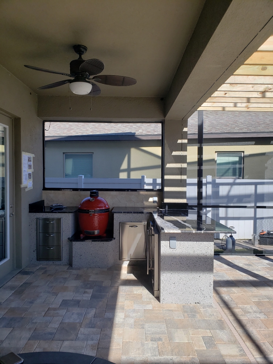 L Shaped Outdoor Kitchens - Creative Outdoor Kitchens of Florida