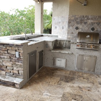 L Shaped Outdoor Kitchens - Creative Outdoor Kitchens of Florida