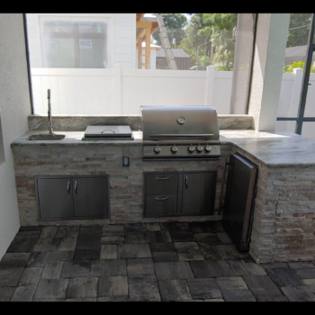 L Shaped Outdoor Kitchens - Creative Outdoor Kitchens of Florida